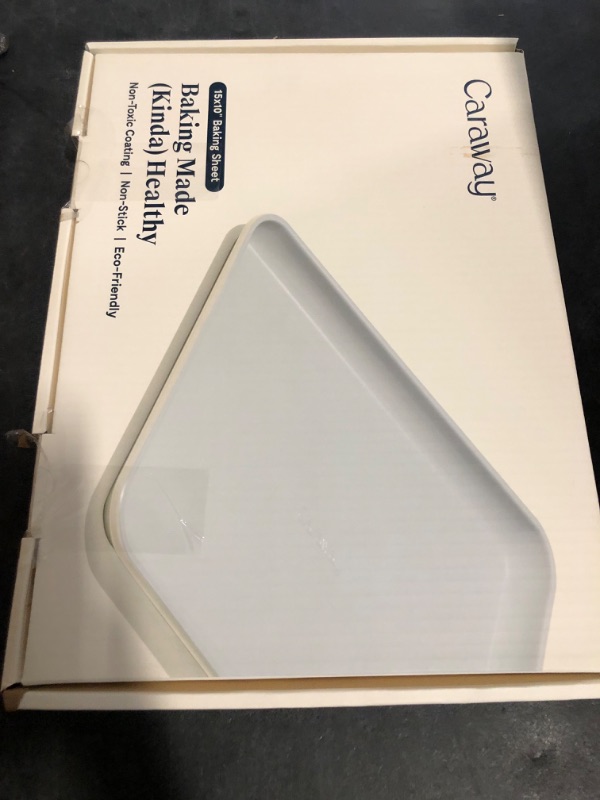 Photo 1 of Caraway Non-Stick Ceramic Baking Sheet - Naturally Slick Ceramic Coating - Non-Toxic, PTFE & PFOA Free - Perfect for Baking, Roasting, and More - Medium (15" x 10") - Cream
