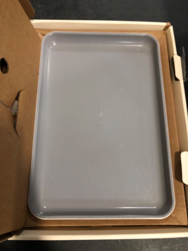 Photo 1 of Caraway Non-Stick Ceramic Baking Sheet - Naturally Slick Ceramic Coating - Non-Toxic, PTFE & PFOA Free - Perfect for Baking, Roasting, and More - Medium (15" x 10") - Cream
