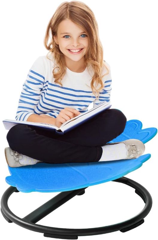 Photo 1 of Sensory Swivel Chair for Kids with Autism - 360° Rotating Therapy-Grade Chair, Balance & Concentration Training with Safety Base, Sensory Toy for ADHD and Special Needs
