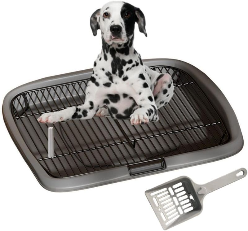Photo 1 of Pet Training Tray Pet Training Pads Holder Dog Toilet Pee Pad Holder Indoor Dog Potty Tray Easy Cleaning Removable Mesh (XL)
