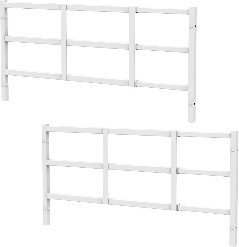 Photo 1 of Fixed Window Safety Guard for Children Child Kids 14”x 38” *2 Pack Adjustable Width Prevents Accidental Falls, Non-Egress, Tamper Resistant Screws Included, White
