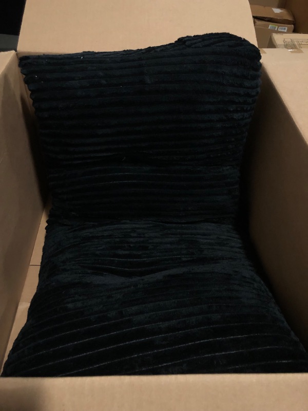 Photo 1 of Fully Stuffed Thicken Headboard Pillow Twin Padded Headboard Soft and Firm Support Large Bolster Triangular Bed Wedge Pillow Backrest Positioning Bed Rest Reading Pillows for Bed Corduroy Black
