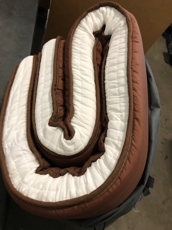 Photo 1 of MAXYOYO Futon Mattress, Japanese Floor Mattress Full Size, Quilted Bed Mattress Topper, Extra Thick Folding Sleeping Pad Breathable Floor Lounger Guest Bed for Camping Couch, Coffee

