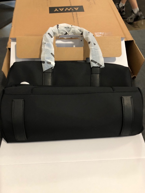 Photo 1 of Away Everywhere Duffle Bag, Water Repellent Travel Bag, Padded Laptop Sleeve, Gym & Weekender Bag, Large Duffle for Travel,Jet Black
