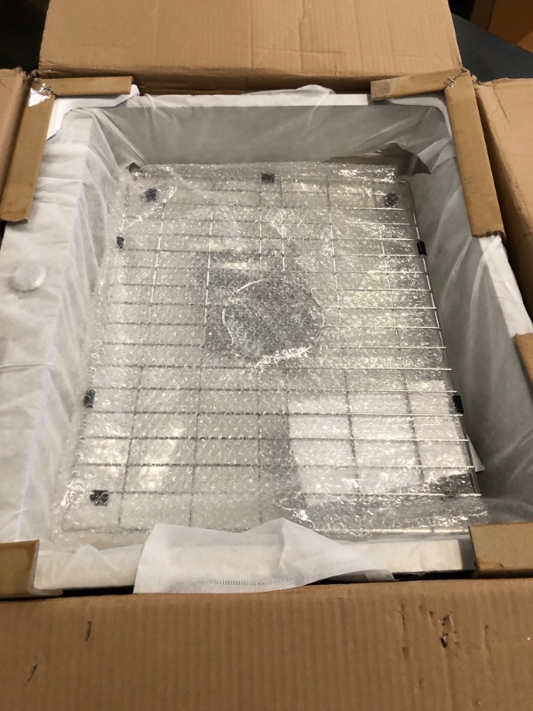 Photo 1 of 25x22 Inch Stainless Steel Kitchen Sink - Drop In Single Bowl Topmount Kitchen Sink Come With Bottom Grid, Silicon Mat And Drain Assembly Set Stylish and Modern Look Add Elegance & Enhance Usability
