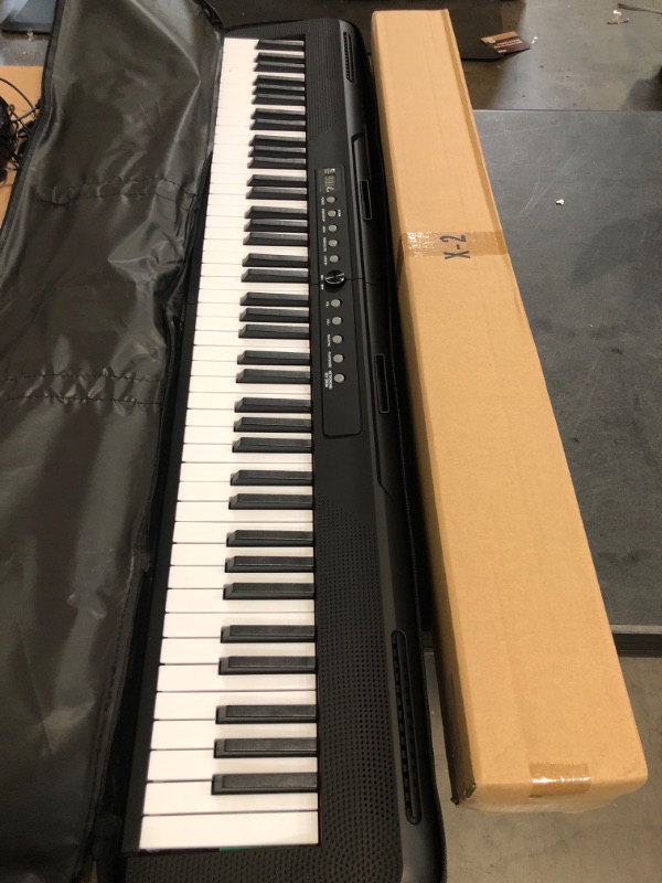 Photo 1 of 88 Key Digital Piano Electric Keyboard, 88 Key Keyboard Piano for for Beginner, with Power Adapter, Sustain Pedal, Stand, Bluetooth, Carrying Case, Headphones, USB-MIDI, for at Home/Stage

