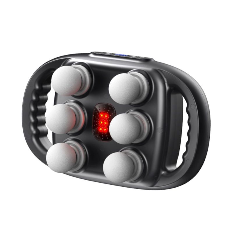 Photo 1 of 16-Head Massage Gun Set, Deep Tissue Percussion Massager, Electric Massage Tools with 9 Styles & Levels, Dark Grey
