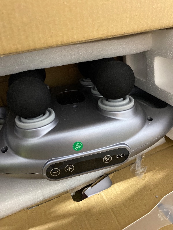 Photo 1 of 16-Head Massage Gun Set, Deep Tissue Percussion Massager, Electric Massage Tools with 9 Styles & Levels, Dark Grey
