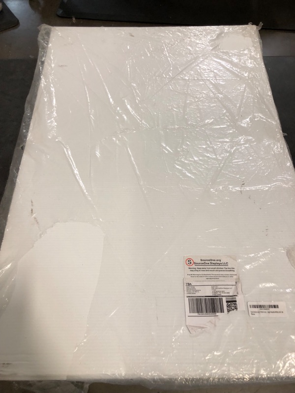 Photo 1 of Sourceone.org 5 Pack Corrugated Plastic Sign Boards White 24 x 36
