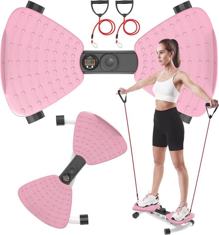 Photo 1 of RenZEC Waist Twister Machine, Adjustable Exercise Twist Board for Women Men, Noiseless Ab Twister for Home Gym Equipment, 330 lbs Capacity | Track Time, Reps, Calories with Digital Display
