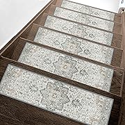 Photo 1 of Non Slip Stair Treads for Wooden Steps 15PCS - 8"x30" Indoor Safety Carpet, Edging Mats with TPE Adhesive Backing, Pet and Elderly Friendly Stair Rugs (Taupe)
