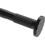 Photo 1 of Tension Curtain Rod, 51-126 Inch,Spring Closet Rod, for Windows or Shower, Easy to Install, No Drilling, No Rust, for Bathroom, Rod Diameter 1.26 Inches, Black,Umimile