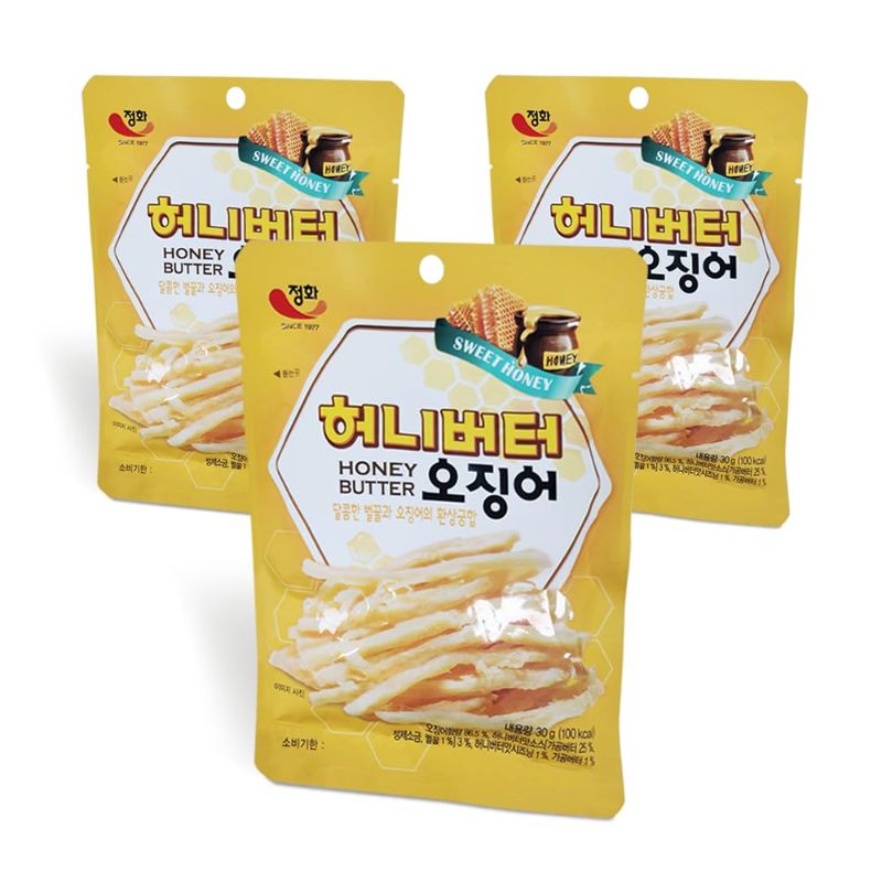 Photo 1 of K- Dried Squid – Korean Squid Flavorful Grilled Soft Butter Korean Dried Squid (Butter Squid 3Pack)