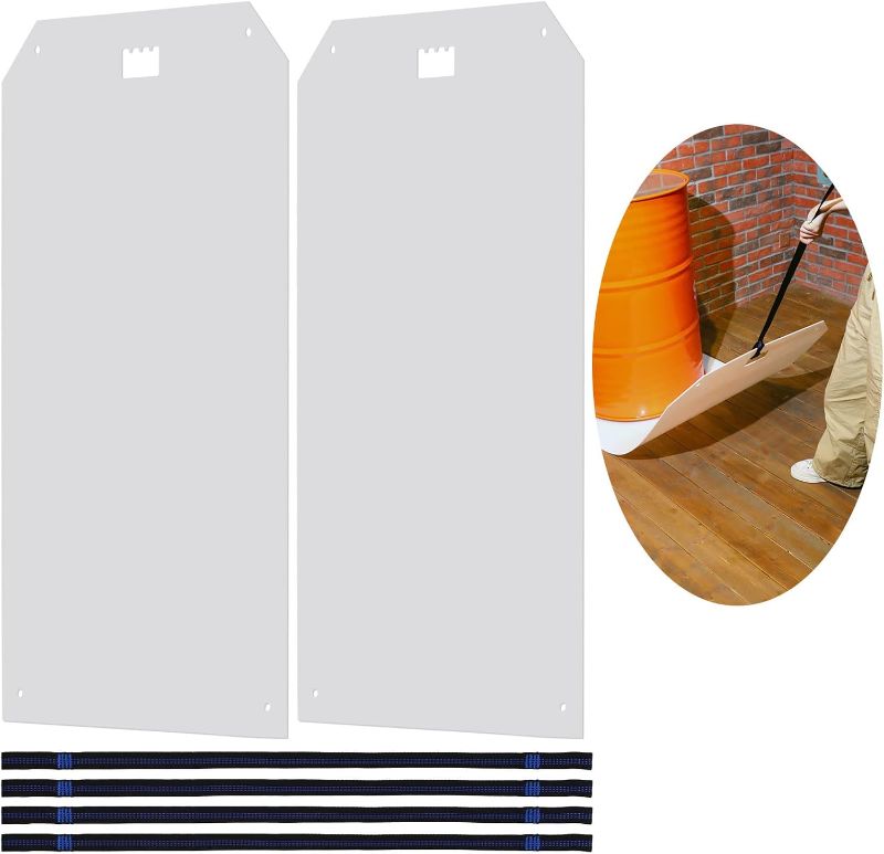 Photo 1 of Barydat 2 Pcs Large Appliance Slider with Pull Strap Plastic Appliance Glide with Handle Move Appliances with One Hand Protects Floors Glides Easily, 48" x 29-7/8" Moving Mat