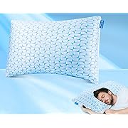 Photo 1 of Semi Used * Cooling Firm Pillow Side Sleeper pillow, Adjustable Shredded Memory Foam Pillows, Supportive Neck Support Pillow with Washable Cover, Standard Size, CertiPUR-US Certified, Great Gift Better Sleep