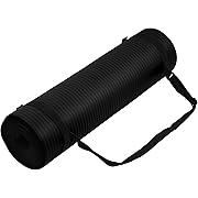 Photo 1 of Yoga Mat, 1/2-Inch Extra Thick High Density Exercise Mat, Anti-Tear Exercise Yoga Mat with Carrying Strap, Suitable for Various Yoga Exercises