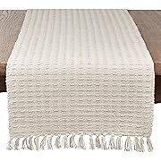 Photo 1 of Similar to Picture** Lifestyle Textured Wooden Bead Table Runner 