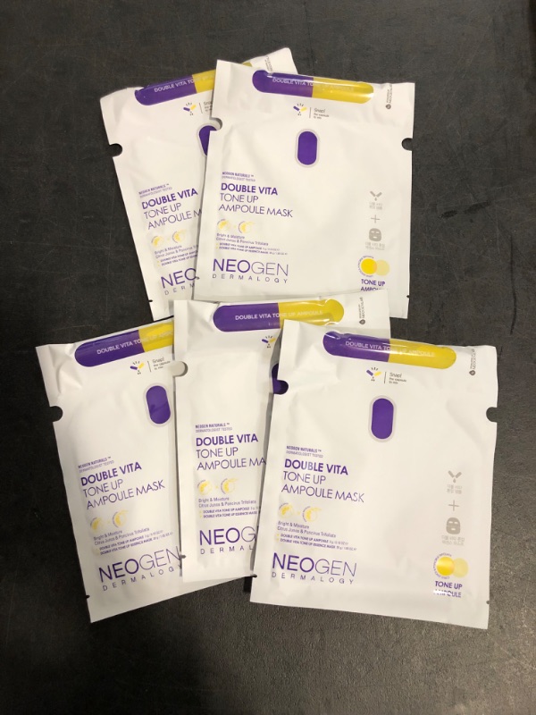 Photo 1 of NeoGen Dermalogy Double Vita Tone Up Ampoule Mask 30G 5 pack