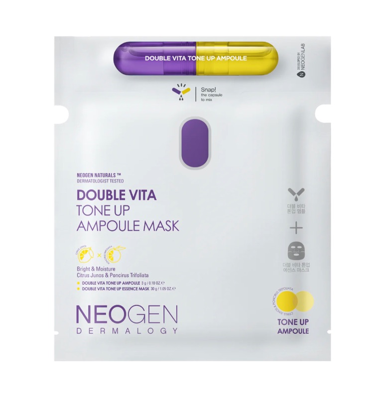 Photo 1 of NeoGen Dermalogy Double Vita Tone Up Ampoule Mask 30G 5 pack