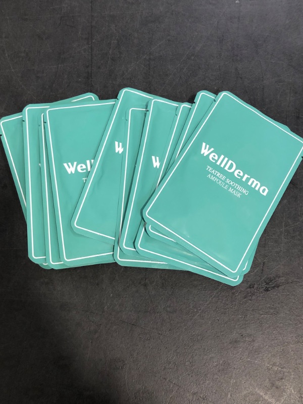 Photo 1 of WellDerma TeaTree Soothing Ampoule Mask Paper Box 10pcs 