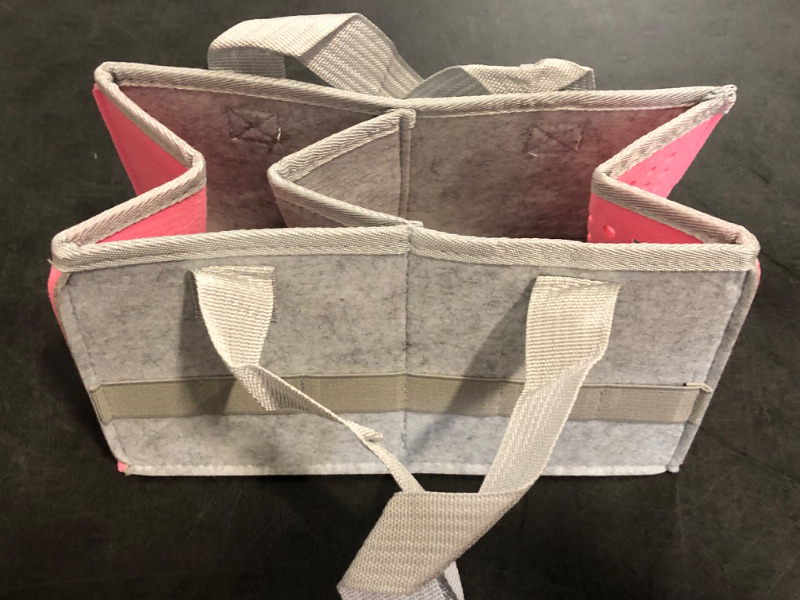 Photo 1 of Carrying Case for Toniebox Starter Set and Tonies Figurines, Travel Felt Cloth Musical Toy Folding Bag for Toniebox Accessories (Pink)