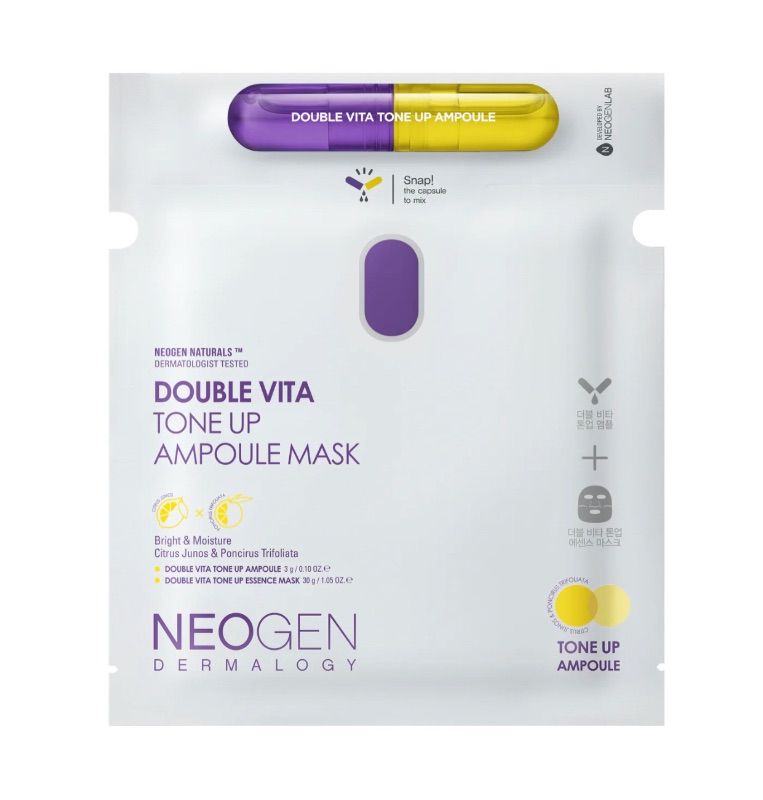 Photo 1 of NeoGen Dermalogy Double Vita Tone Up Ampoule Mask 30G 5 pack