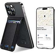 Photo 1 of Magsafe Wallet, Works with Apple Find My, Magnetic Wallet for iPhone 16/15/14/13/12 Series, 8-Card Holder, for iPhone Magsafe Wallet Stand, Leather Magnetic Phone Wallet, RFID Blocking, Black