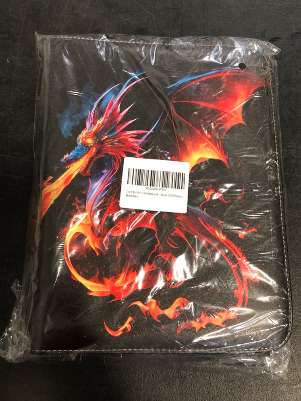 Photo 1 of Dmoicols Card Binder -Pocket with 55 Sleeves Pages 990-Pockets card holder Trading Card Holder Album Dragon Black