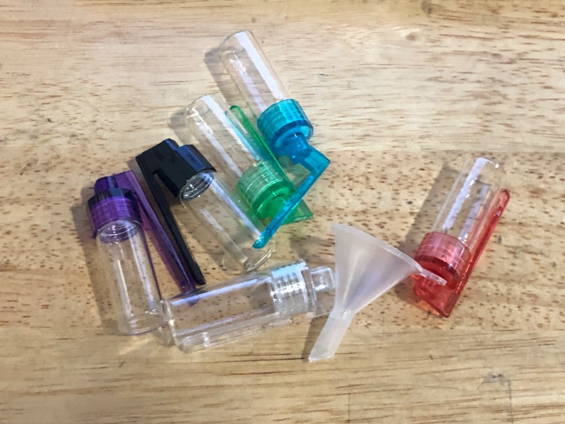 Photo 1 of Mini Glass Spice Dispensers with Spoon – Portable Travel Shakers, Leak-Proof & Airtight, 5ml Capacity for Camping, Outdoor, Kitchen, and Daily Use 6PCS