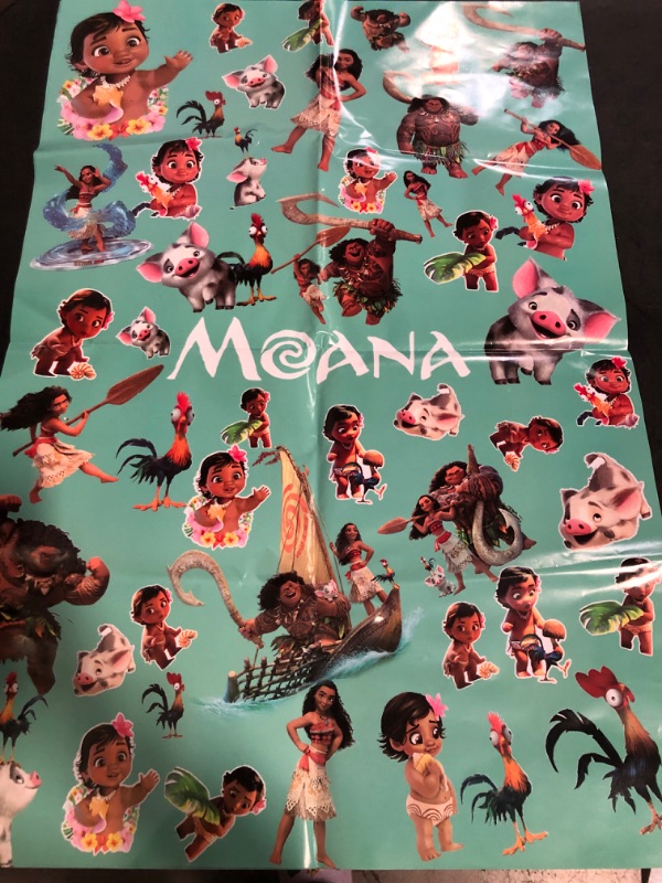 Photo 1 of 5 pcs Moana Wrapping Paper Folded