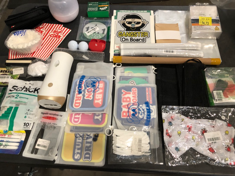 Photo 1 of Sold as Is ** Random Miscellaneous Bundle Items Mixed with Baby on Board Stickers and Magnets/Household Items/