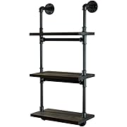Photo 1 of JHUS 3 Tier Wall-Hanging Iron Shelves Floating-Shelves Wall Decor Bedroom Decor Floating Shelves Bathroom Storage Wall Shelves Corner Shelf Shelves for Wall Wall Shelf Bathroom Shelves