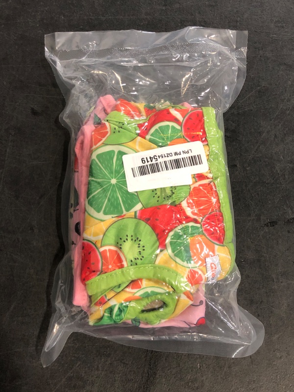 Photo 1 of Female Dog Diapers - Premium Reusable Diapers for Doggie in Heat - Highly Absorbent Dog Diapers Female for Pet Incontinence with Adjustable Snaps Fruits, M