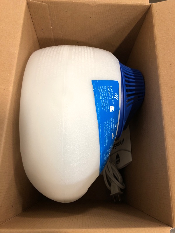 Photo 1 of Vicks Warm Steam Vaporizer, Small to Medium Rooms, 1.5 Gallon Tank – Warm Mist Humidifier for Baby and Kids Rooms with Night Light, Works with Vicks VapoPads and VapoSteam