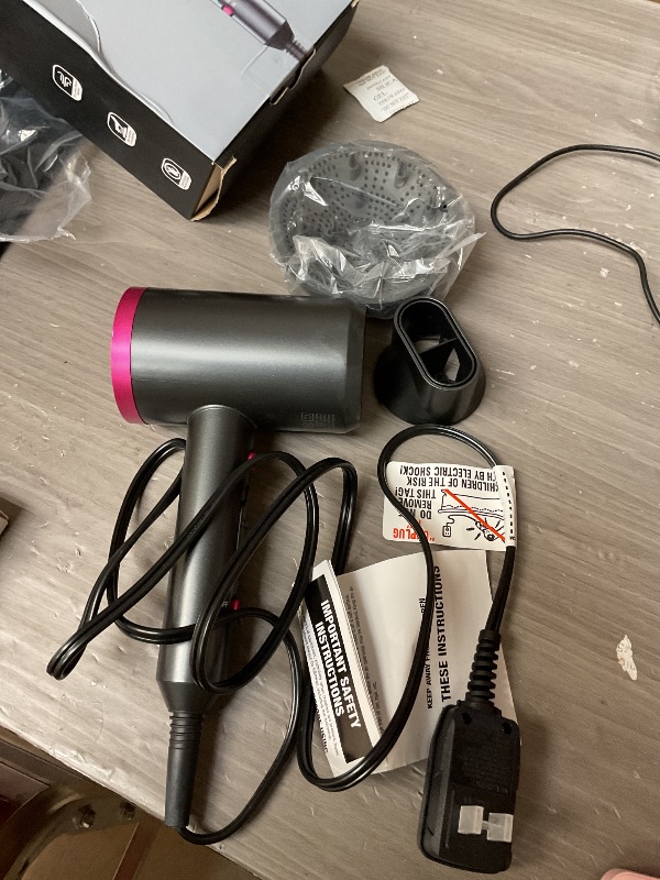 Photo 1 of ANNE BETTY Ionic Hair Dryer with Diffuser, Powerful 1800W Blow Dryer for Women & Men, Fast-Drying Hair Dryer with Nozzle for Home, Salon, Travel