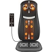 Photo 1 of Snailax Upgraded Shiatsu Back Massager with Heat -Deep Kneading Massage Chair Pad with Adjustable Intensity,Full Body Massage Seat Cushion for Relaxation