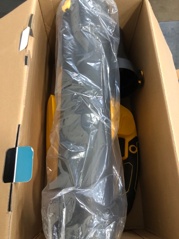 Photo 1 of Missing Both Batteries ** Leaf Blower Cordless with 2x21V Battery and Charger, 500CFM/130MPH Electric Leaf Blower, 6 Speed Modes, 3.0Ah Battery Powered Lightweight Leaf Blowers for Lawn Care, Yard, Patio,YELLOW