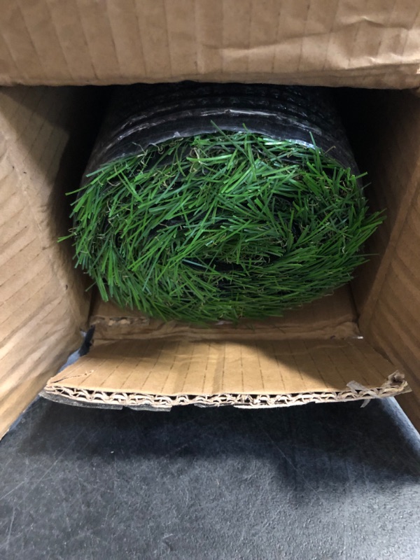 Photo 1 of Artificial Grass Lawn Turf 4 FT x 6 FT Realistic Synthetic Grass Mat, Indoor Outdoor Garden Lawn Landscape for Pets,Fake Faux Grass Rug with Drainage Holes
