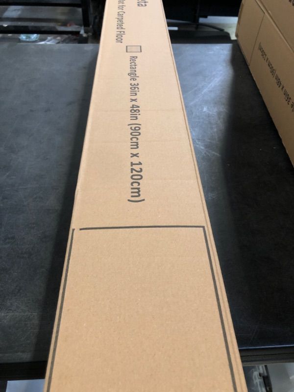 Photo 1 of Office Chair Mat Carpet Protector: 36" x 36" Plastic Heavy Duty Computer Desk Mats with Lip for Low Flat and No Pile Carpeted Floor - Clear Rug Pad for Rolling Chairs Office Work Home Gaming Round