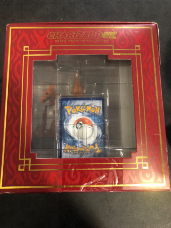 Photo 1 of Pokémon TCG: Charizard ex Super-Premium Collection (3 Foil Promo Cards, 1 Card-Display Figure & 10 Booster Packs)