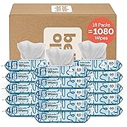 Photo 1 of Hello Bello Extra Gentle Unscented Baby Wipes, Plant Based, Made with 99% Water and Aloe for Babies and Kids, 1080 Count