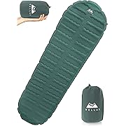 Photo 1 of WELLAX Sleeping Pad - Foam Camping Mats, Fast Air Self-Inflating Insulated Durable Mattress for Backpacking, Traveling and Hiking - Ultrathick All-Weather Foam Pad