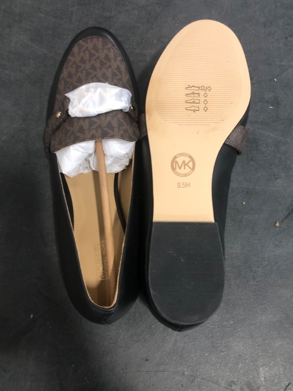 Photo 1 of Size 9.5 Michael Kors Rory Nappa Leather Loafer Women,9.5M Black/Brown