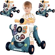 Photo 1 of Baby Sit-to-Stand Learning Walker, 3 in 1 Baby Walker for Boys Girls Toddlers, Educational Baby Push Walkers with Entertainment Activity Center, Baby Music Learning Toy Gift for Infant Boys Girls