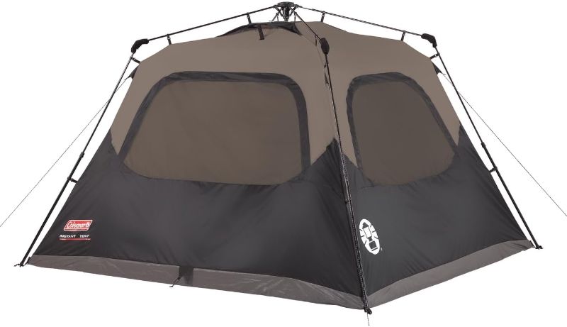Photo 1 of Coleman Instant Tent with 1-Minute Setup, 4/6/8/10 Person Tent with Pre-Attached Poles, Air Vent, & Carry Bag