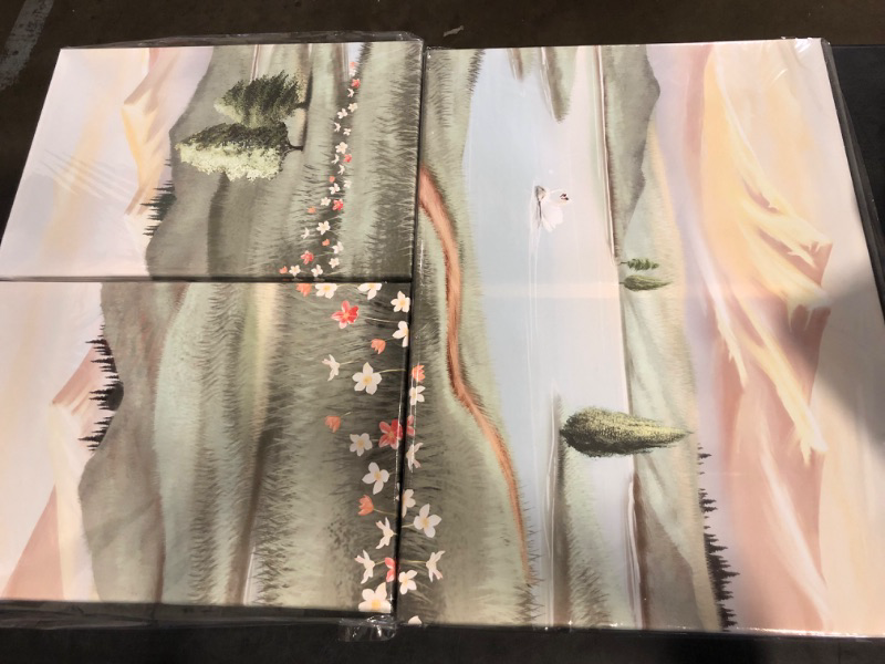 Photo 1 of 3 pcs Cute Mountain Canvas Pictures 