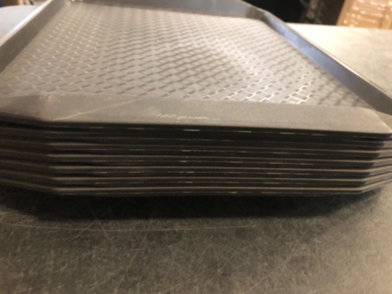 Photo 1 of Missing 5 Trays** Plastic Fast Food Serving Tray,16.95 by 11.82-Inch,Set of 12 (Black) *Set of 7** 