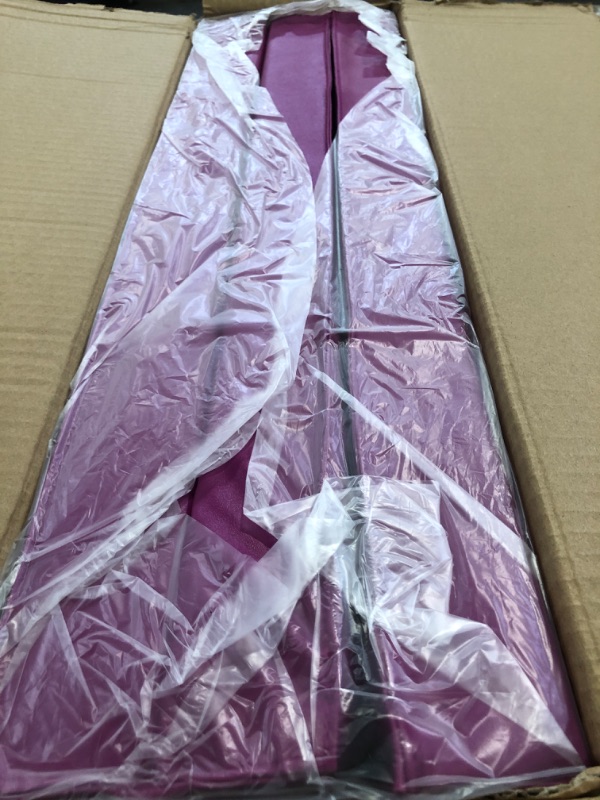 Photo 1 of Matladin 6' Folding Tri-fold Gymnastics Gym Exercise Aerobics Mat, 6ft x 2ft x 2in PU Leather Tumbling Mats for Stretching Yoga Cheerleading Martial Arts (Purple)