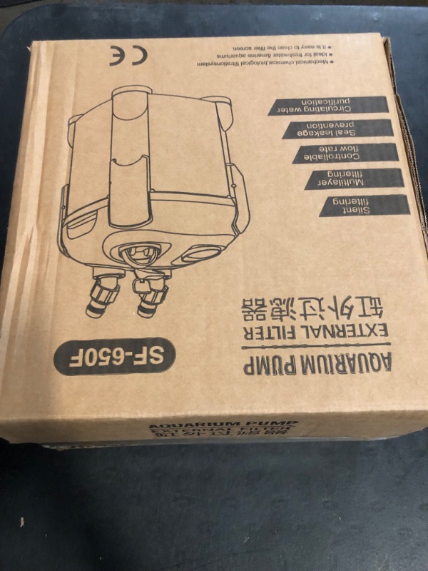 Photo 1 of SUNWEN Aquarium External Ultra-Quiet Canister Filter, Fish Tank Water Circulation Filter with Filter Media 171/225/266/317/397GPH