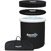 Photo 1 of Portable Ice Bath Tub for Athletes, Portable Adult Bathtub for Home, Garden and Patio, Cold Plunge Tub for Single Person, Barrel Freestanding Tub - Recover